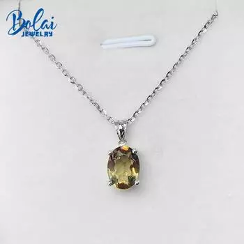 1,5 карата, изменение цвета, созданное нано-диаспоровое ожерелье, ожерелье из стерлингового серебра 925 пробы, драгоценный камень, ювелирные украшения для женщин, базовый стиль, подарок