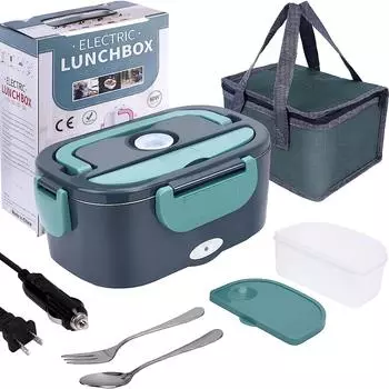 1,5 л, 60 Вт, электрический подогреватель еды в ланч-боксе, портативный подогреватель еды для автомобиля или дома - герметичный, микроволновая печь для подогрева обеда для дальнобойщиков EU Plug