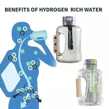 1,5 л большой емкости чашка для воды, обогащенной водородом спортивный чайник портативная спортивная бутылка для воды One Size