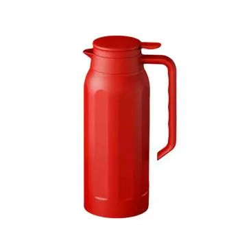 1,5 л изолированный вакуумный чайник для чая и кофе, дизайн из нержавеющей стали для использования в помещении и на открытом воздухе красный
