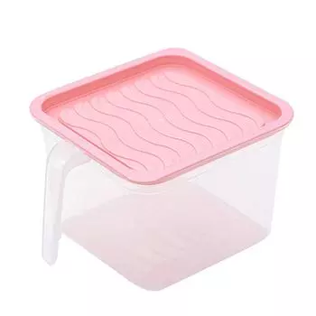 1,5 л коробка для хранения утолщенных пищевых продуктов, прозрачная герметичная консервация для хранения розовый