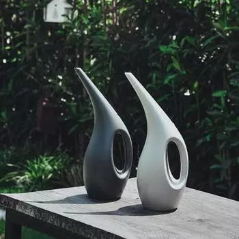 1,5 л лейка с длинным носиком, широкое применение, пластиковые декоративные креативные бутылки для растений, садовые аксессуары M светло-серый