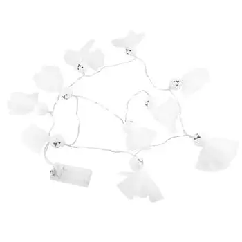 1,5 м 10 светодиодных гирлянд в виде призрака эльфа, гирлянда для вечеринки на Хэллоуин, реквизит, украшения