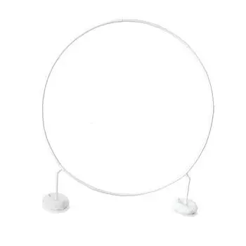 1,5 м/2 м круглая арка из воздушных шаров, кольцо, круглая воздушная колонна, подставка, держатель, сделай сам, венок, рамка для свадьбы, дня рождения, детского душа, декор для вечеринки 1.5M белый