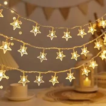 1,5 м/3 м светодиодный светильник хрустальный шар для сада, кемпинга, гирлянда из 20 светодиодных ламп, водонепроницаемая гирлянда, украшения на Рамадан 1.5M 10LED