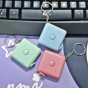 1,5 м квадратный брелок автоматическая телескопическая линейка мини маленькая рулетка для одежды рулетка для измерения окружности тела линейка round синий