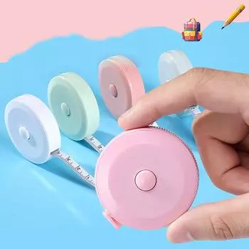 1,5 м милая маленькая рулетка простая портативная линейка из мягкой кожи швейная гибкая измерительная линейка для тела портной ремесло 60 дюймов белый