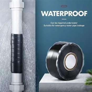 1,5 м прочная водонепроницаемая уплотнительная лента для устранения протечек, производительность ремонта, силиконовый клей, изоляционная клейкая лента для домашнего хозяйства, устойчивая к плесени серый