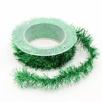 1,5 м/рулон украшения для рождественской елки металлическая проволока цветная семейная декоративная рождественская лента принадлежности Y8F0 blue-1pcs