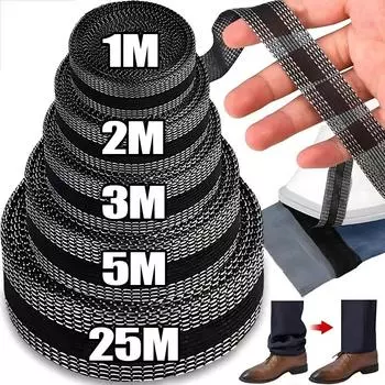 1/5 м самоклеящаяся лента для брюк, укороченные края брюк, заплатка для одежды, тканевая лента для шитья своими руками 1m белый