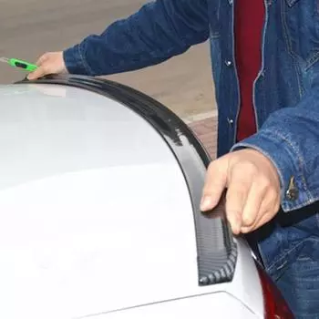 1,5 м спойлеры из углеродного волокна 5D для стайлинга автомобилей, сделай сам, переделай спойлер, универсальный для Bmw, Toyota, Honda, Kia, Hyundai, Opel, Mazda