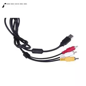 1,5 м USB-кабель RCA USB 2.0 Male to 3 RCA Male Coverter стерео аудио-видео кабель телевизионный адаптер провод AV A/V TV адаптер чёрный