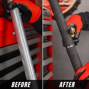 1,5 метра универсальная автомобильная выхлопная труба изоляционная лента из стекловолокна автоизоляционная теплоизоляционная лента аксессуары для салона автомобиля красный