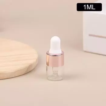 1-5 мл флаконы-капельницы реагент глазные капли прозрачное стекло ароматерапия жидкость пипетка флакон многоразовые бутылки для путешествий 1ml