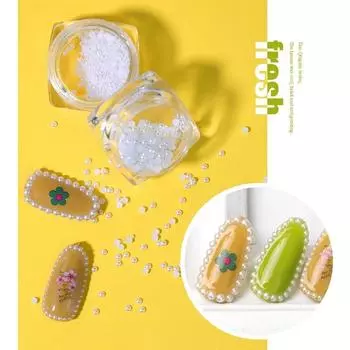 1,5 мм/2 мм/2,5 мм/3 мм/4 мм/5 мм/АБС-пластик искусственный жемчуг полукруглый жемчуг с плоской обратной стороной бежевый дизайн ногтей домашний макияж инструменты для макияжа белый