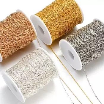 1,5 мм цепочка из бисера бамбуковая цепочка бахрома хвостовая цепь для самостоятельного изготовления ожерелья браслета ювелирных изделий цепочка фурнитура принадлежности 5M/bag 1.5mm/beads 1.5mm