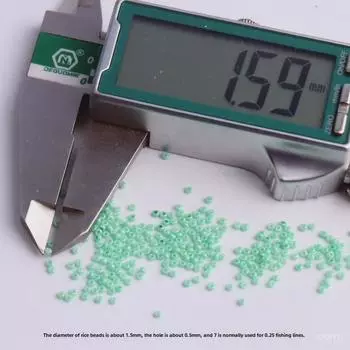 1,5 мм однотонные стеклянные рисовые бусины для самодельных украшений – 38 ярких цветов 1.5mm painted rice beads 10g about 1440 pieces