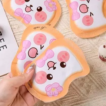 1/5 пар самонагревающихся зимних теплых пастообразных носимых одноразовых грелок для рук и ног, паровых ручных грелок, запястных грелок 1Pair