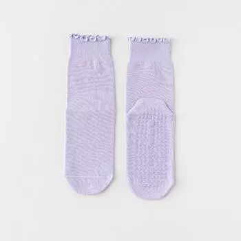 1/5 пар женских носков до середины икры для йоги, фитнеса, спорта, нескользящие, бесшовные, тонкие, из гребенного хлопка, для пилатеса EUR 38-44(US 6-12)