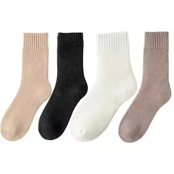 1/5 пар зимних теплых женских носков из мериносовой шерсти для мужчин, супер толстые прочные носки для защиты от холода, плюшевые, толстые, махровые носки для снега 1pair