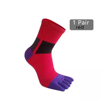 1/5 пары коротких носков для мужчин, спортивные, хлопковые, пэчворк, компрессионные, дышащие, впитывающие пот, носки для фитнеса, походов, пять пальцев EU39-44