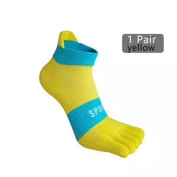 1/5 пары мужских носков до щиколотки с 5 пальцами, сетчатые, дышащие, компрессионные, впитывающие пот, носки с мелким носком для фитнеса, походов, спорта, лодок EU39-44