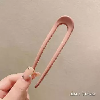 1/5 Pcs Fashion Solid Plastic U-shaped Hair Sticks For Women Girls Party Ponytail Holder Hair Accessories