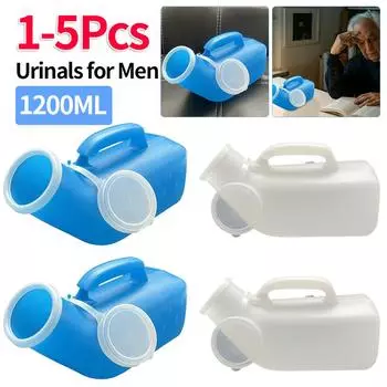 1-5 шт. 1200 мл портативный пластиковый мобильный писсуар туалетная помощь бутылка для кемпинга автомобиля бутылка для мочи для женщин мужчин путешествия дорожный комплект
