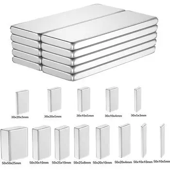1/5 шт. 30/50 мм длинный магнит мощный магнитный маленький прямоугольный редкоземельный магнит супер мощный сильный постоянный магнит 30x5x3mm 5pcs