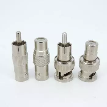 1/5 шт. 4 типа BNC «папа-мама» на RCA «папа-мама» разъем аудио-видео камера видеонаблюдения конвертер коаксиального кабеля 5pcs no.2