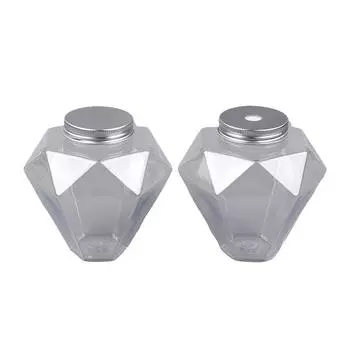 1/5 шт 500 мл креативная бутылка в форме ромба прозрачная бутылка для молока чай кофейный напиток чашка портативная питьевая чашка магазин домашняя бутылка 1Pc Sealing Cap