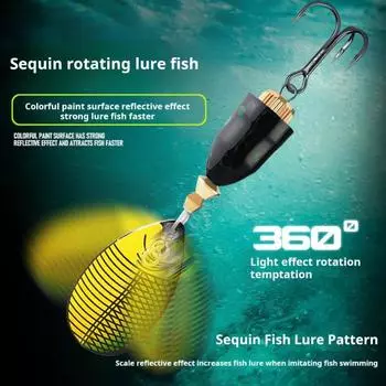 1/5 шт 9 см/10 г рыболовная блесна с тройным крючком металлический спиннинг блестки дальний заброс цветная блесна A