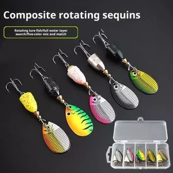 1/5 шт. 9 см/10 г рыболовная блесна с тройным крючком металлический спиннинг блестки дальний заброс красочная блесна приманка оснастка для соленой воды пресноводная рыбалка B