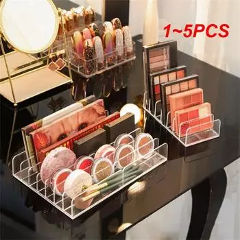 1~5 шт. акриловая компактная палитра теней для век органайзер дисплей лоток коробка для хранения косметики держатель ящик органайзер 7 сеток CHINA