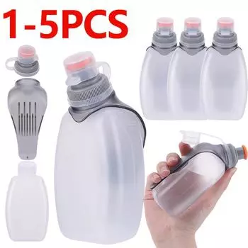 1-5 шт. Бутылка для воды, чайник, 250 мл, контейнер для хранения фляги с зажимом, пылезащитная крышка для бега, сумка для гидратации, марафона, трейла