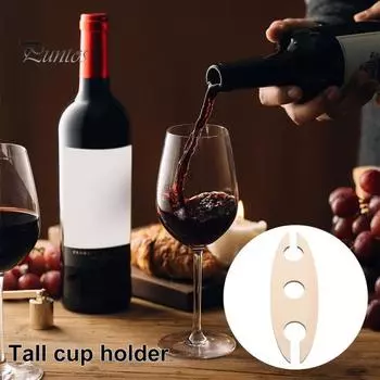 1/5 шт. деревянный держатель для винных бутылок, стеклянная полка для домашнего кухонного бара, два бокала для вина, стойка для хранения бокалов, праздничные принадлежности 1pc