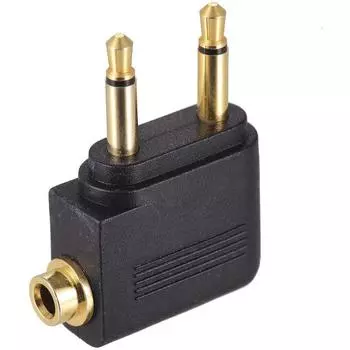 1-5 шт. Двойной 3,5-мм штекерный адаптер, аудиоразъем для наушников, адаптер-конвертер, разъем для гарнитуры для наушников для путешествий в самолете