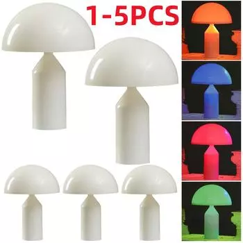 1-5 шт. Грибная лампа с регулируемой яркостью, регулируемая яркость, прикроватная тумбочка, лампа, меняющая цвет, минималистичный элемент питания, украшение для дома