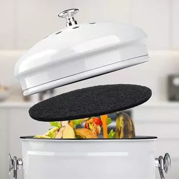 1/5 шт. Компостное ведро с активированным углем, фильтр для мусорного ведра, дезодорант, ватный диск, кухонный автомобильный холодильник, поглощающий запах, очищающий дезодорирующий лист 1pc