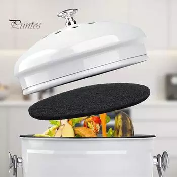 1/5 шт. Компостное ведро с активированным углем, фильтр для мусорного ведра, дезодорант, ватный диск, кухонный автомобильный холодильник, поглощающий запах, очищающий дезодорирующий лист 1pc