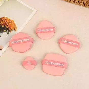 1/5 шт., косметическая пуховка с клубникой для женщин, мягкая, для сухого и влажного использования, косметическая воздушная подушечка, аксессуары, инструменты