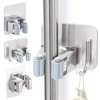 1-5 шт. Крючки-липучки настенный держатель для швабры держатель для швабры самоклеящаяся метла домашний органайзер аксессуары крючок для веника