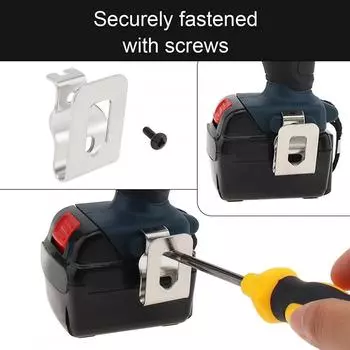 1/5 шт. Крючок для крепления на ремень для дрели, крючок для крепления на ремень для электрической дрели, металлические крючки, крючок для крепления на ремень для инструмента, беспроводные сменные зажимы для крепления на ремень 1pc