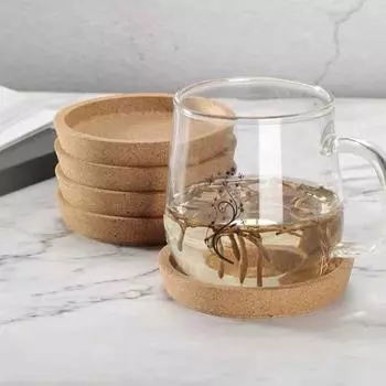 1/5 шт. Круглые кухонные нескользящие принадлежности, аксессуары, подставки под чашки, пробковые подставки, изоляционная прокладка 1PC