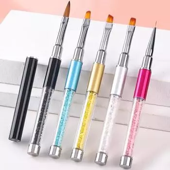 1/5 шт легкий инструмент для ногтей ручка цветной стержень универсальные наконечники линия УФ гель кисть для рисования