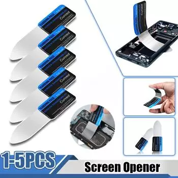 1-5 шт. Лезвие из нержавеющей стали, мягкий тонкий инструмент для вскрытия экрана планшета, аккумулятора, инструменты для вскрытия iPhone, iPad, Samsung 1PCS