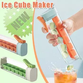 1-5 шт. лоток для кубиков льда, креативная форма для льда с 6 полостями, машина для приготовления мороженого, легко извлекаемая из формы машина для изготовления кубиков льда, виски, коктейльный напиток, коробка для льда, инструмент для бара 1pc зелёный