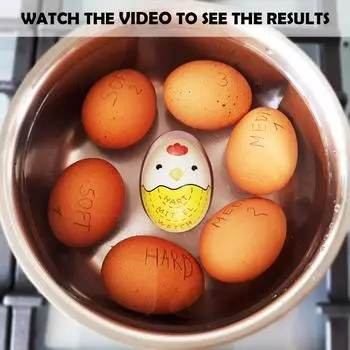 1-5 шт., меняющий цвет пластиковый сигнализатор для варки яиц, милый вкусный таймер для варки яиц, мини-сигнализатор для варки яиц, кухонный гаджет