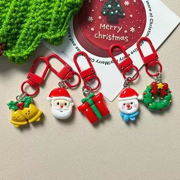 1/5 шт. милый мультяшный Санта-Клаус снеговик брелок кулон новинка универсальный автомобильный брелок изысканный рюкзак украшение подарки