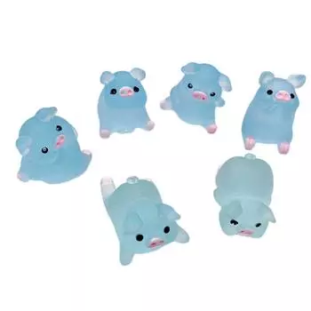 1/5 шт. Мини светящаяся свинья декор приборная панель автомобиля украшения для дома аксессуары для самостоятельного изготовления 1pc